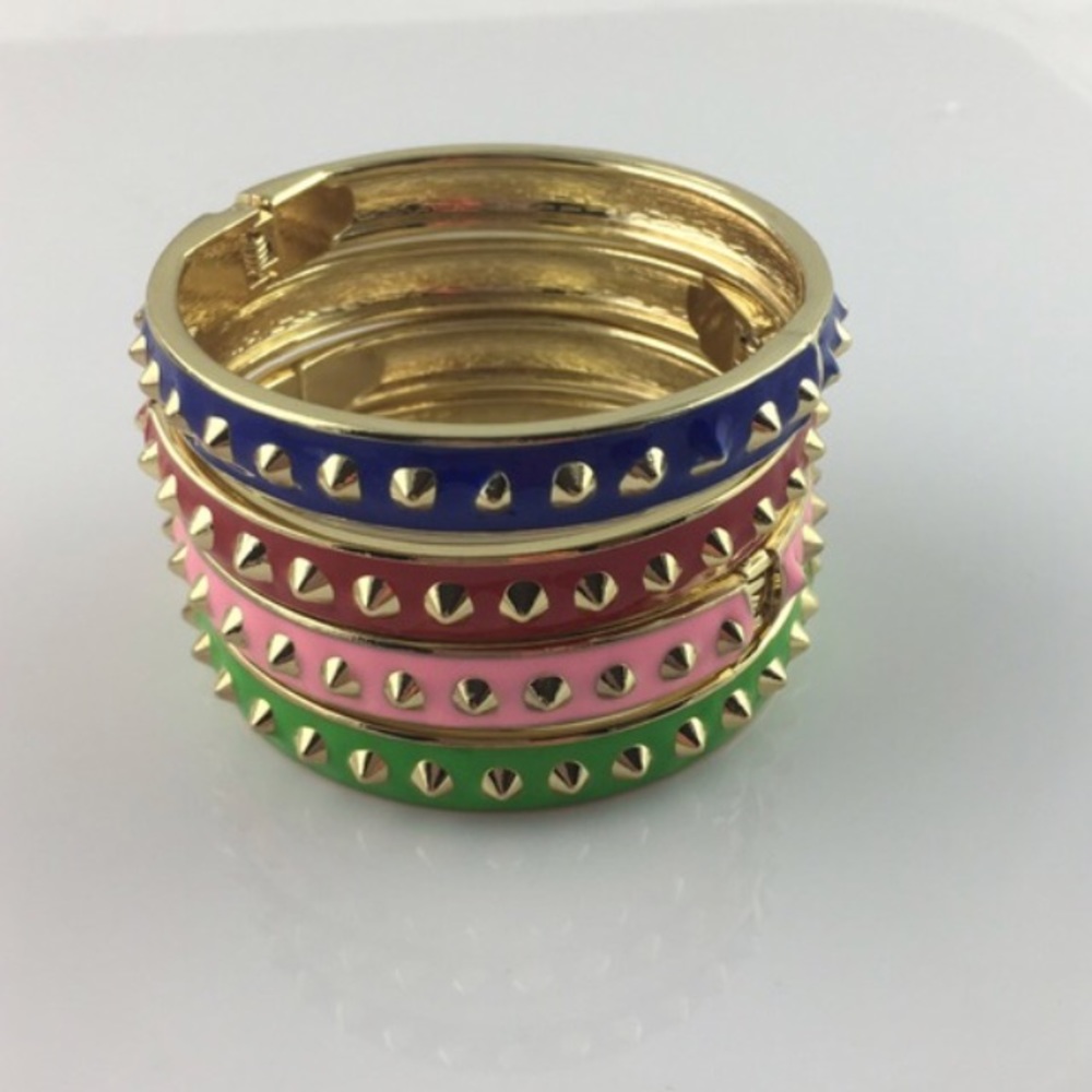 🌟Small Studs Enamel Bangle Bracelet 🌟T&J Designs - Picture 2 of 2